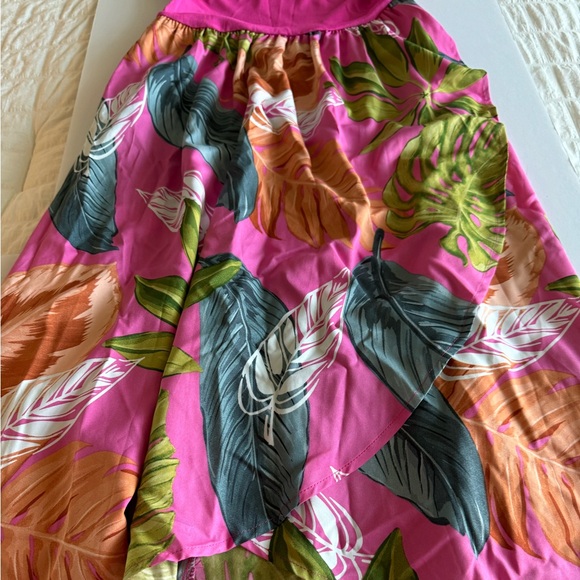 SHEIN Strapless Sundress, S, Fuchsia Top with Multicolored Full Skirt NEOT - Picture 9 of 16